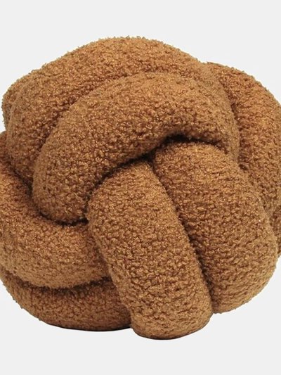 Furn Furn Boucle Fleece Knotted Throw Pillow (Ginger) (One Size) product