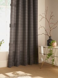 Furn Ellis Ringtop Eyelet Curtains (Gray) (66 x 54 in) - Gray