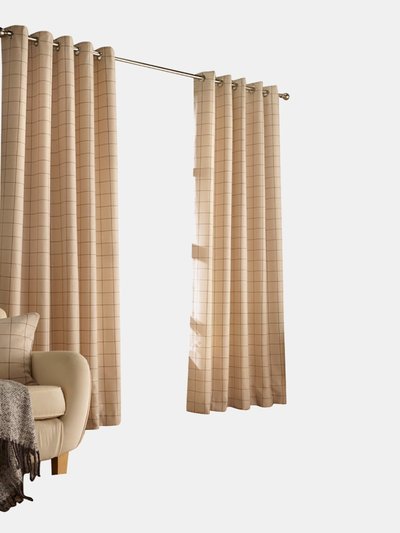 Furn Furn Ellis Ringtop Eyelet Curtains (Natural) (46 x 54 in) product