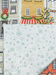 Furn Festive Christmas Town Duvet Cover Set (Multicolored) (Full) (UK - Double)