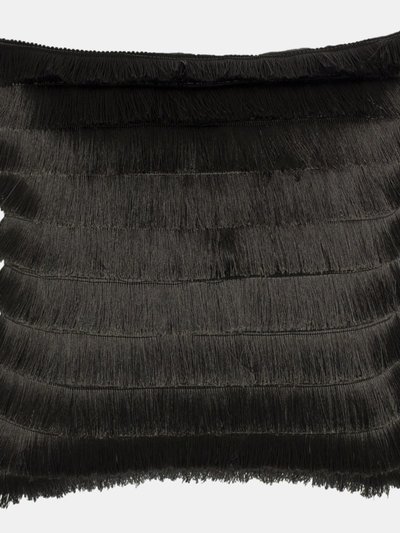 Furn Furn Flicker Tiered Fringe Cushion Cover (Graphite) (18 x 18 in) product