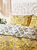 Furn Folk Floral Duvet Set (Ochre Yellow) (Full) (UK - Double)