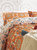 Furn Folk Floral Duvet Set (Orange) (Queen) (UK - King)