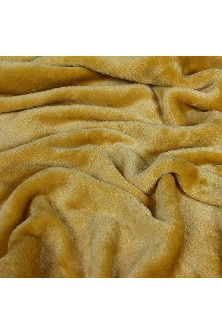 Furn Harlow Throw (Ochre Yellow) (140cm x 180cm)