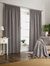 Furn Harrison Pencil Pleat Faux Wool Curtains (Pair) (Gray) (66x72in) (66x72in)