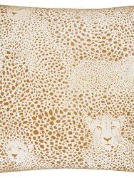 Furn Hidden Cheetah Throw Pillow Cover (Honey) (One Size) - Honey