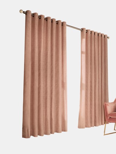 Furn Furn Himalaya Jacquard Design Eyelet Curtains (Pair) (Blush Pink) (46x54in) (46x54in) product