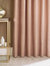 Furn Himalaya Jacquard Design Eyelet Curtains (Pair) (Blush Pink) (90x90in) (90x90in)