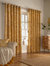Furn Irwin Woodland Design Ringtop Eyelet Curtains (Pair) (Mustard) (46x72in) (46x72in)