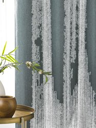 Furn Moon Eyelet Curtains (Mineral Blue) (90in x 54in) (90in x 54in)