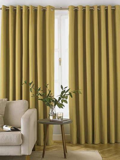 Furn Furn Moon Eyelet Curtains (Ochre Yellow) (One Size) (One Size) product