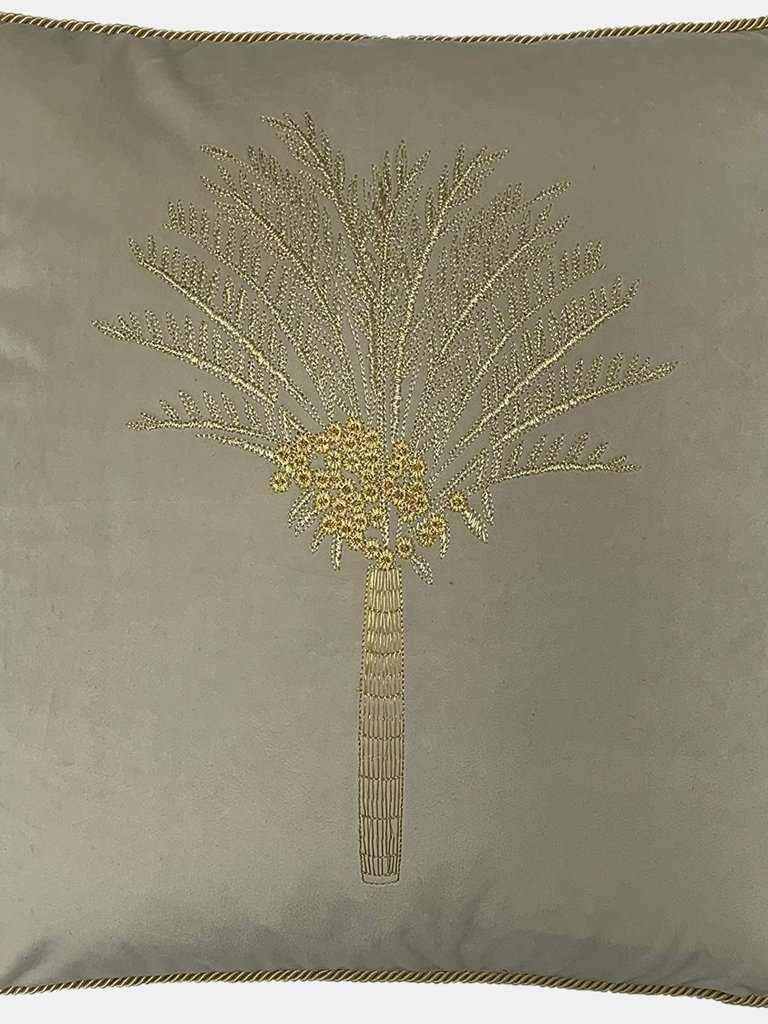 Furn Palm Tree Cushion Cover (Ivory) (One Size) - Ivory