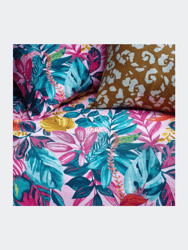 Furn Psychedelic Jungle Tropical Duvet Set - Pink (Twin) (UK - Single)