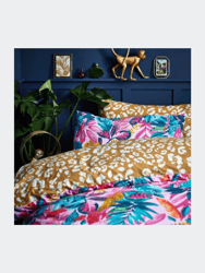 Furn Psychedelic Jungle Tropical Duvet Set - Pink (Twin) (UK - Single)