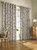 Furn Reno Ringtop Geometric Eyelet Curtains (Charcoal/Gold) (66in x 90in) (66in x 90in) - Charcoal/Gold