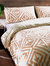 Furn Tanza Global Geometric Duvet Set (Terracotta) (Full) (UK - Double)