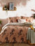 Furn Tibetan Tiger Duvet Set (Coral) (King) (UK - Superking)