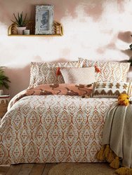 Furn Tibetan Tiger Duvet Set (Coral) (King) (UK - Superking)