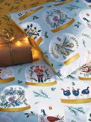 Furn Twelve Days of Christmas Duvet Cover Set (Blue) (Queen) (UK - King)