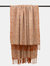 Furn Weaver Throw with Herringbone Design (Rust) (One Size) (One Size) - Rust