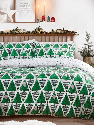Furn Hide + Seek Santa Claus Duvet Set Green - 200 cm x 200 cm product