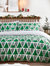Hide + Seek Santa Claus Duvet Set Green - 200 cm x 200 cm - Green