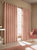 Himalaya Jacquard Design Eyelet Curtains (Pair) - Blush Pink (46" x 72")