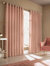 Himalaya Jacquard Design Eyelet Curtains (Pair) - Blush Pink (46" x 72")