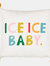 Ice Ice Baby Pom Pom Throw Pillow Cover - Off White