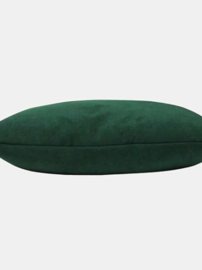 Kobe Velvet Throw Pillow Cover - Emerald Green