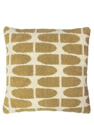 Kula Square Throw Pillow Cover - Ochre Yellow (One Size) - Ochre Yellow