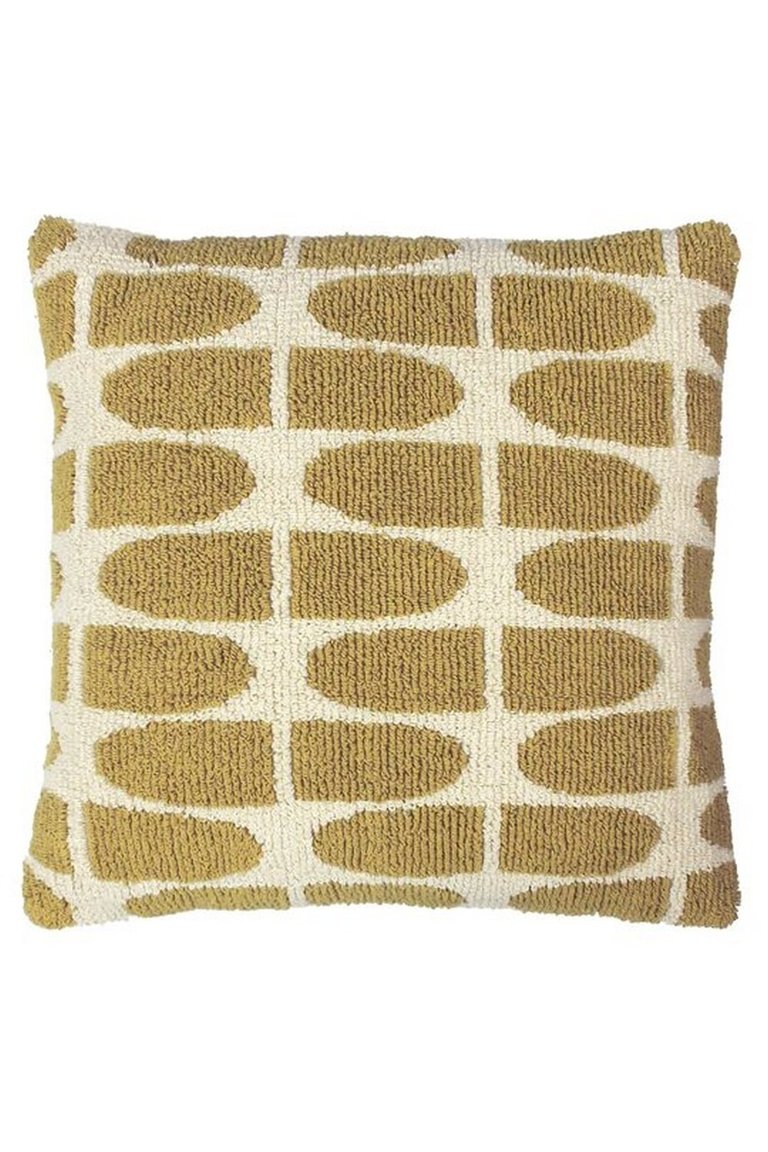 Kula Square Throw Pillow Cover - Ochre Yellow (One Size) - Ochre Yellow