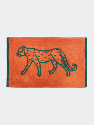 Leopard Bath Mat - Orange - Orange