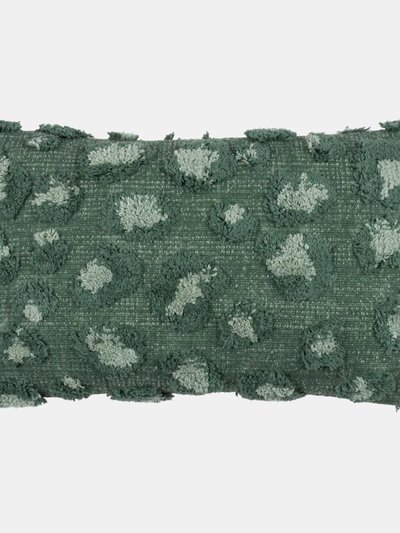 Furn Maeve Tufted Leopard Print Throw Pillow Cover Eucalyptus - 30cm x 50cm product