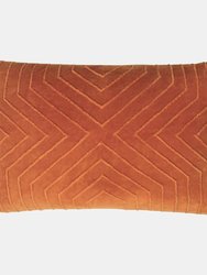 Mahal Geometric Throw Pillow Cover - Rust - Rust