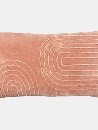 Furn Mangata Velvet Rectangular Throw Pillow Cover Blush - One Size product