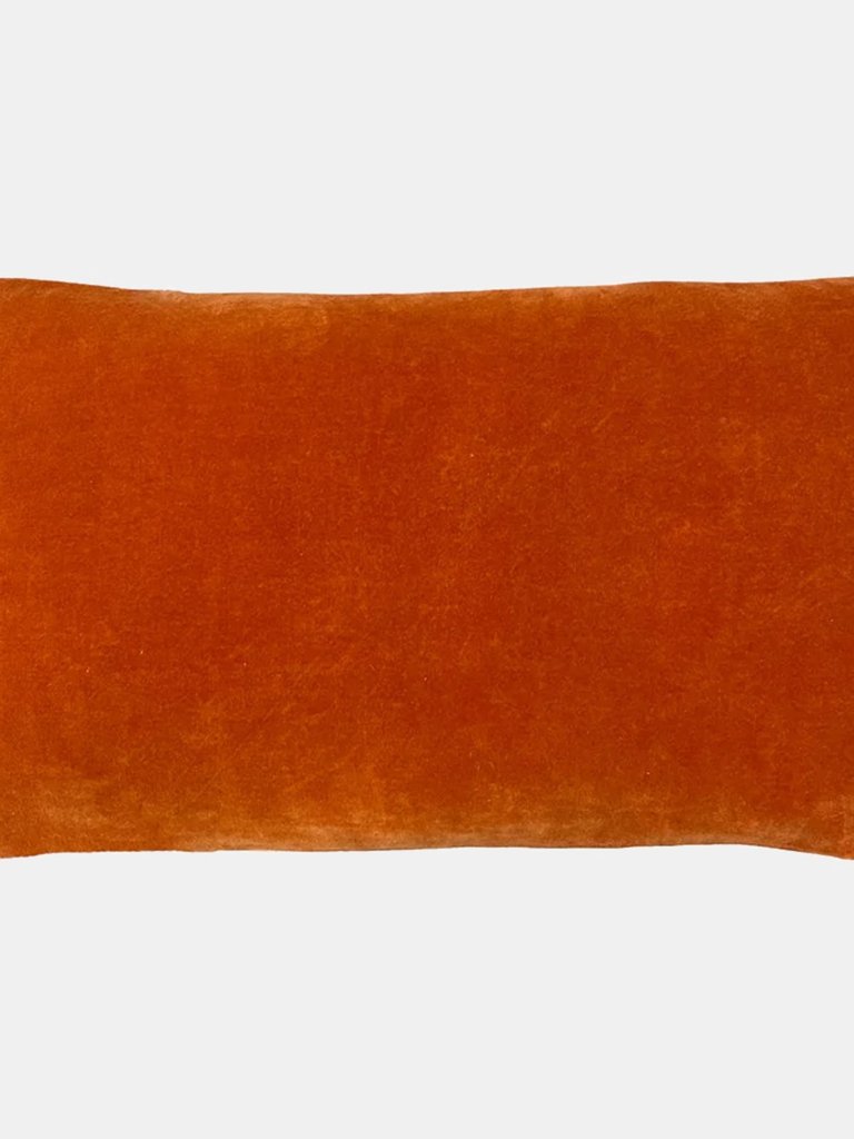 Mangata Velvet Rectangular Throw Pillow Cover One Size - Orange