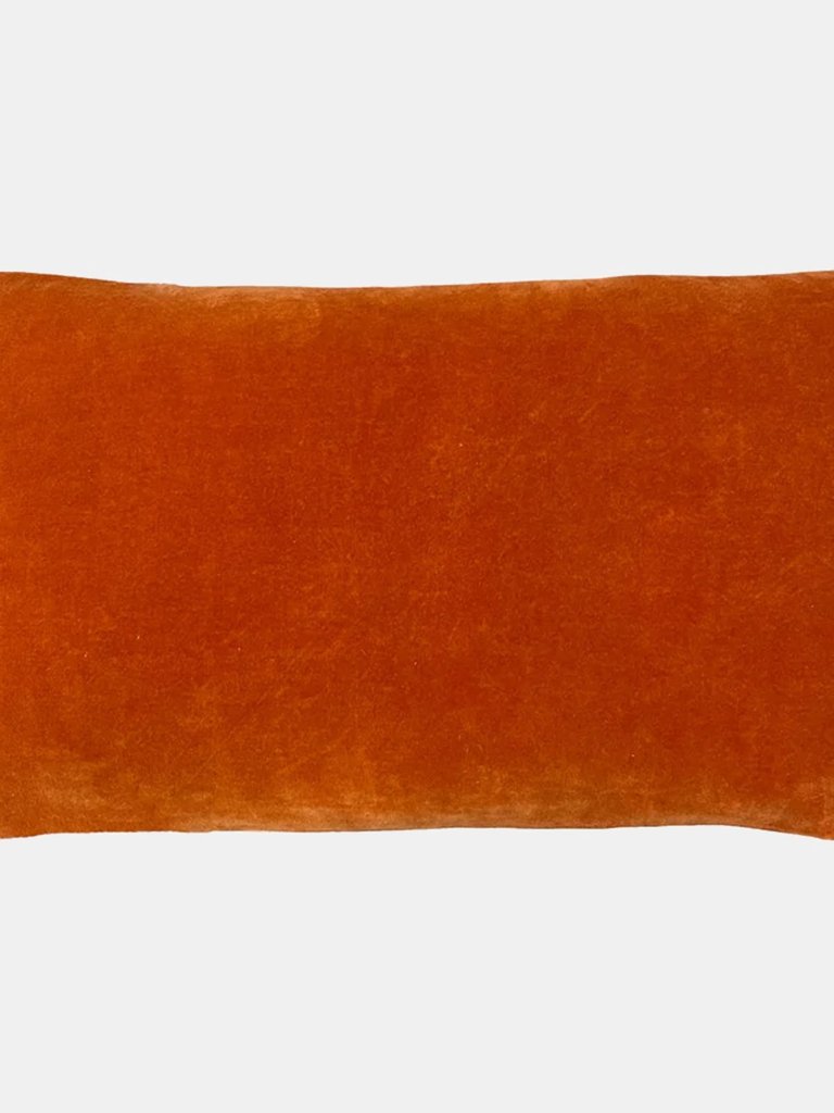 Mangata Velvet Rectangular Throw Pillow Cover Orange - One Size