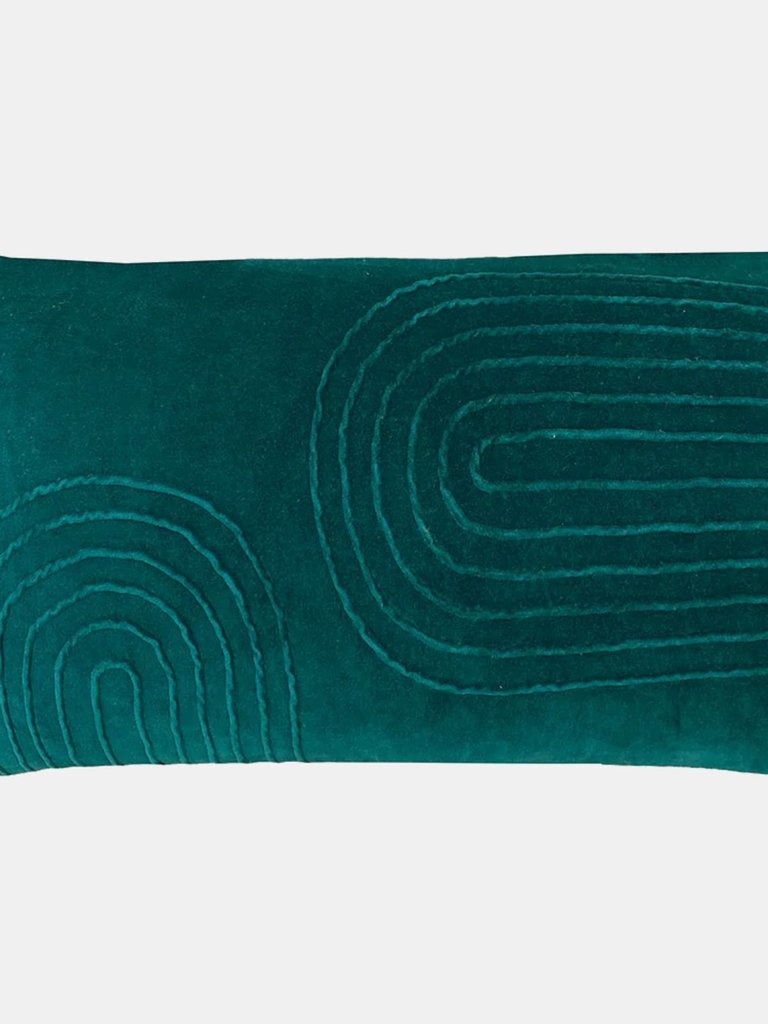 Mangata Velvet Rectangular Throw Pillow Cover Teal- One Size - Teal