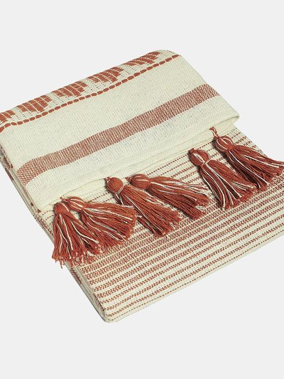 Furn Pangea Tassel Throw Teracotta - One Size product