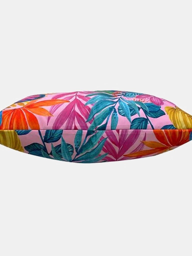Psychedelic Jungle Outdoor Cushion Cover - Pink/Blue/Green
