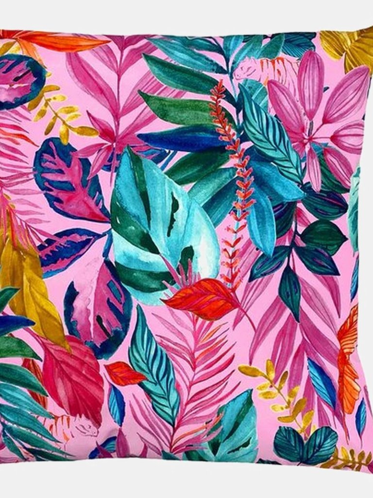 Psychedelic Jungle Outdoor Cushion Cover - Pink/Blue/Green - Pink/Blue/Green