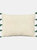 Rainbow Tufted Tassel Throw Pillow Cover - Sage