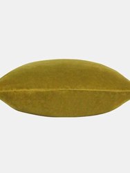 Solo Velvet Square Throw Pillow Cover - Olive