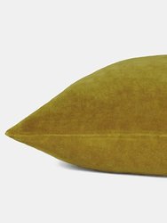 Solo Velvet Square Throw Pillow Cover - Olive