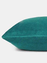 Solo Velvet Square Throw Pillow Cover - Teal