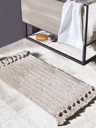 Tassel Ribbed Bath Mat - Natural