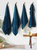 Textured Weave Bath Towel - Blue - 130 cm x 70 cm