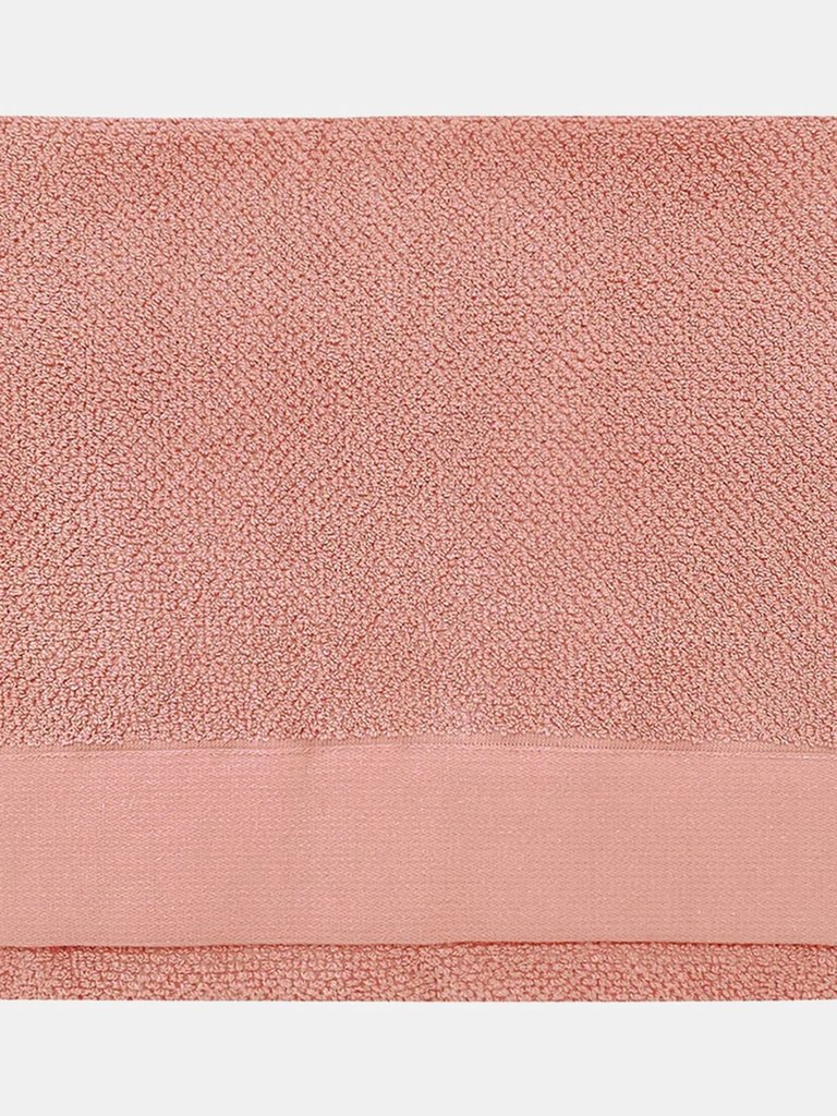Textured Weave Bath Towel - Blush - 130c m x 70 cm - Blush