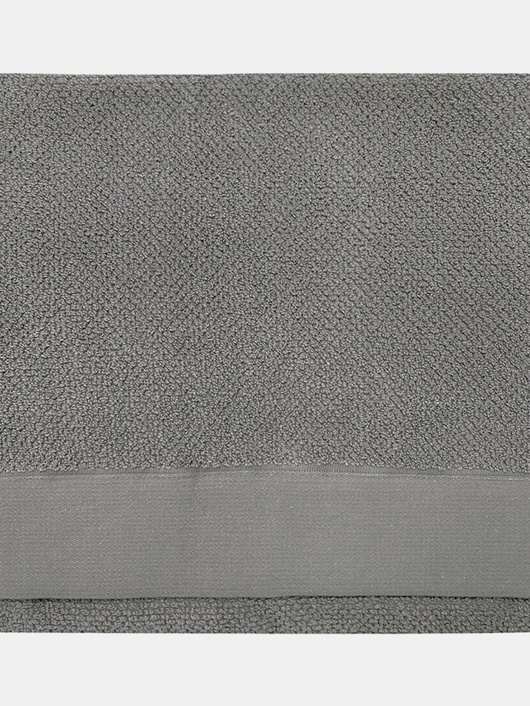 Textured Weave Bath Towel - Cool Grey - 130 cm x 70 cm - Cool Grey